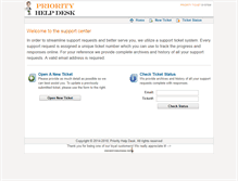 Tablet Screenshot of priorityhelpdesk.net